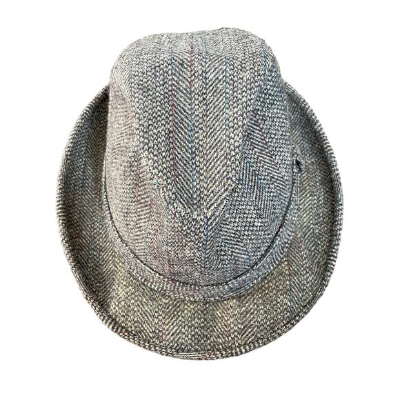 Vintage Pendleton Wool Tweed Hat Fedora Gray USA Sz 7 3/8 A211-535 READ - Picture 1 of 16